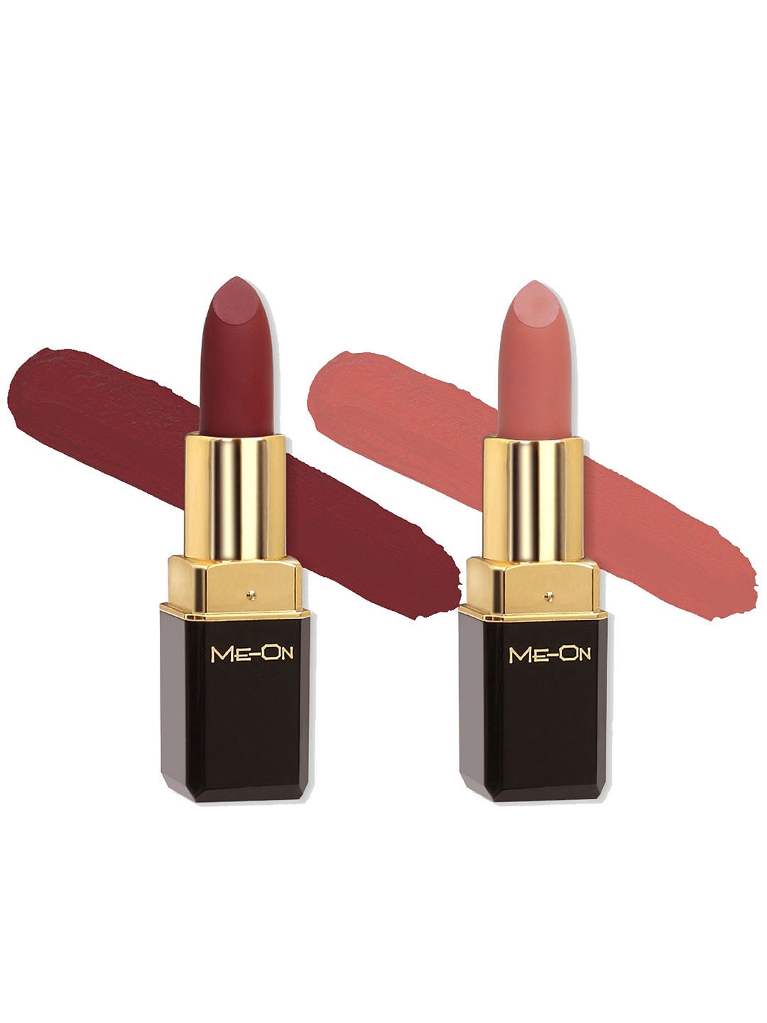 

ME-ON Set Of 2 Color Addict HD Matte Long-Lasting Bullet Lipsticks 4 g Each - Shade 16, 20, Maroon