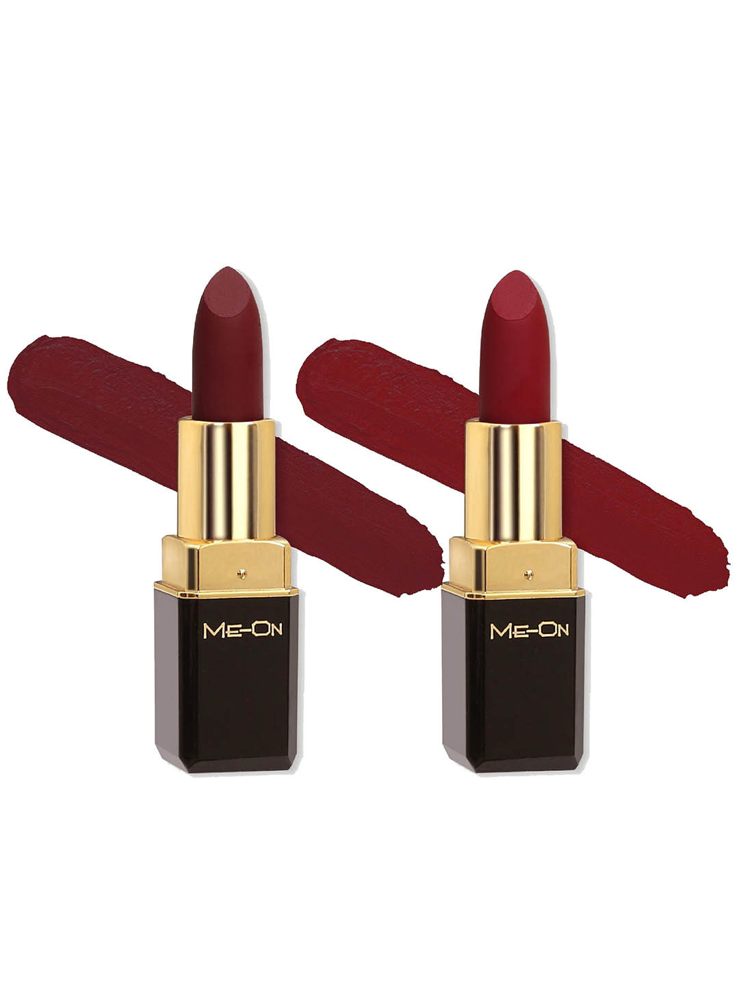 

ME-ON Color Addict Set Of 2 Long Lasting HD Matte Lipstick -Shade 02 & Shade 03, Brown
