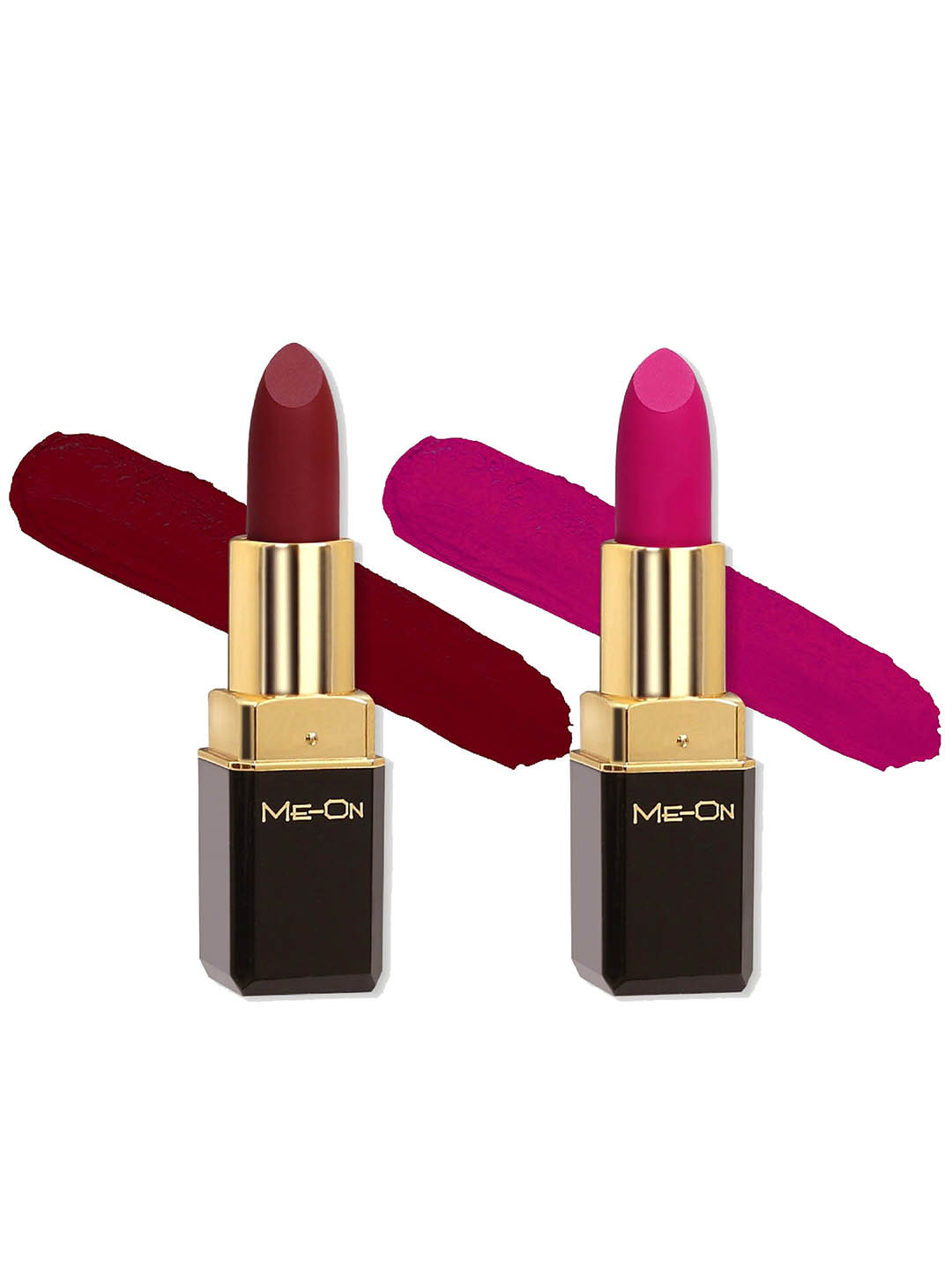 

ME-ON Color Addict Set Of 2 Long Lasting HD Matte Lipstick -Shade 06 & Shade 08, Pink