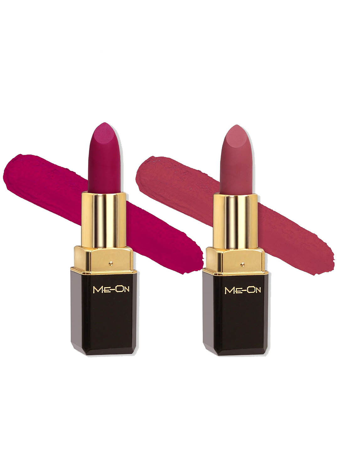 

ME-ON Set of 2 Color Addict Long Lasting HD Matte Lipstick 4g each - Shade 10 & 22, Pink