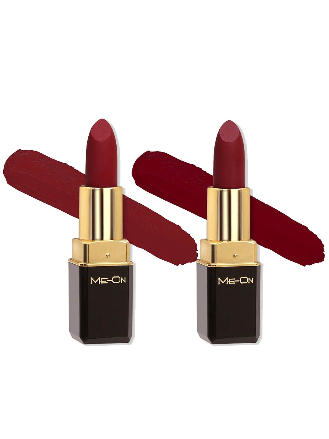 

ME-ON Set of 2 Color Addict Long Lasting HD Matte Lipstick 4g each - Shade 03 & 06, Maroon
