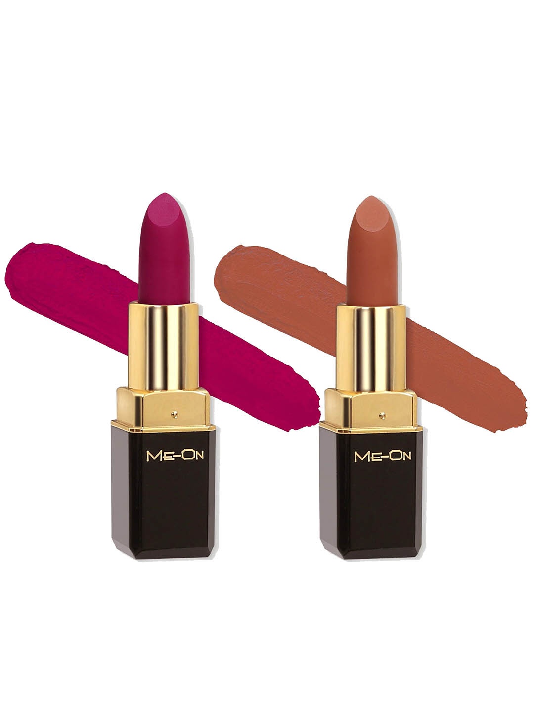 

ME-ON Set of 2 Color Addict Long Lasting HD Matte Lipstick 4g each - Shade 10 & 18, Pink