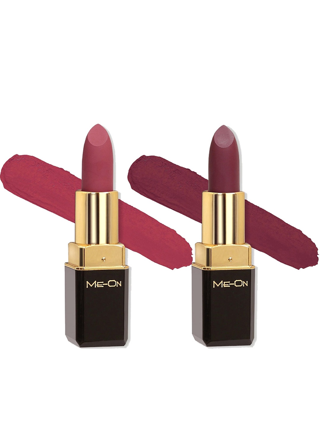 

ME-ON Set of 2 Color Addict Long Lasting HD Matte Lipstick 4g each - Shade 22 & 24, Purple