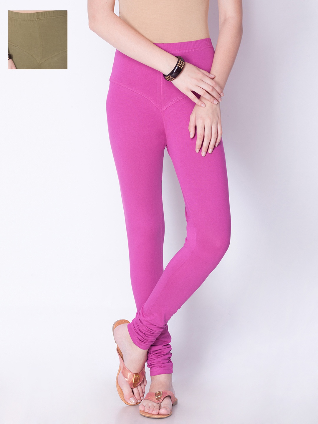 

Dollar Missy Pack of 2 Churidar Leggings, Pink