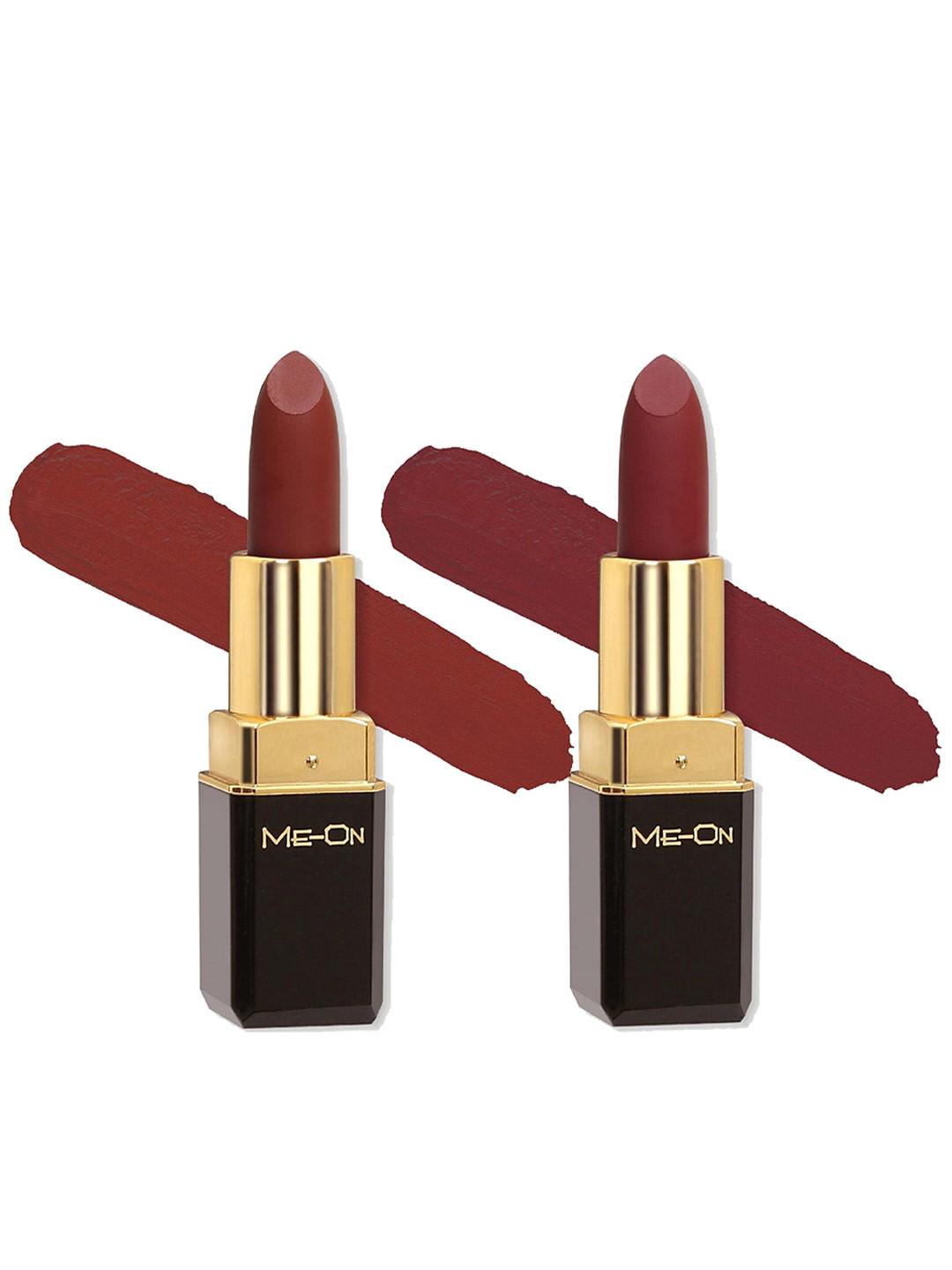 

ME-ON Set of 2 Color Addict Long Lasting HD Matte Lipstick 4g each - Shade 15 & 16, Brown