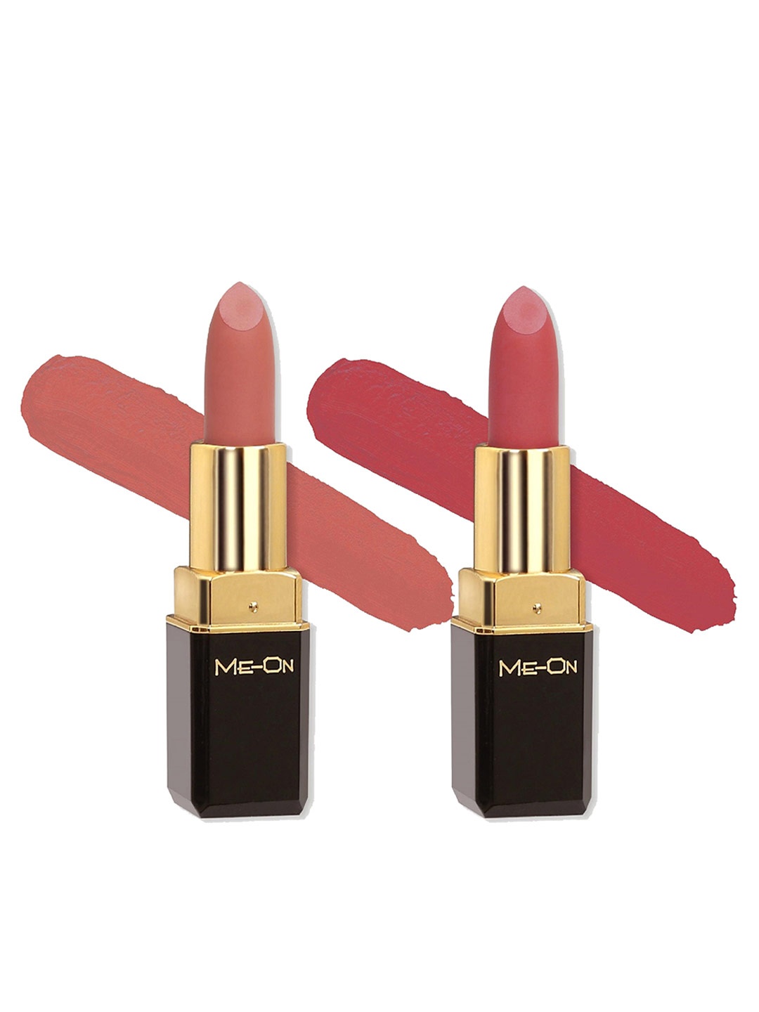 

ME-ON Set Of 2 Color Addict Long Lasting HD Matte Lipsticks - Shades 20 & 21, Nude