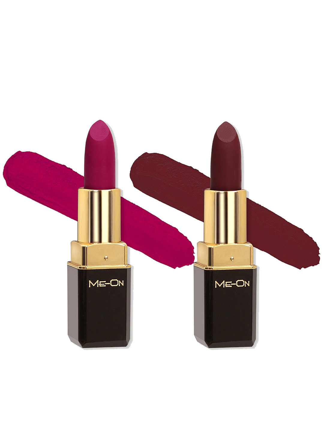 

ME-ON Set Of 2 Color Addict Long Lasting HD Matte Lipsticks - Shades 10 & 13, Magenta