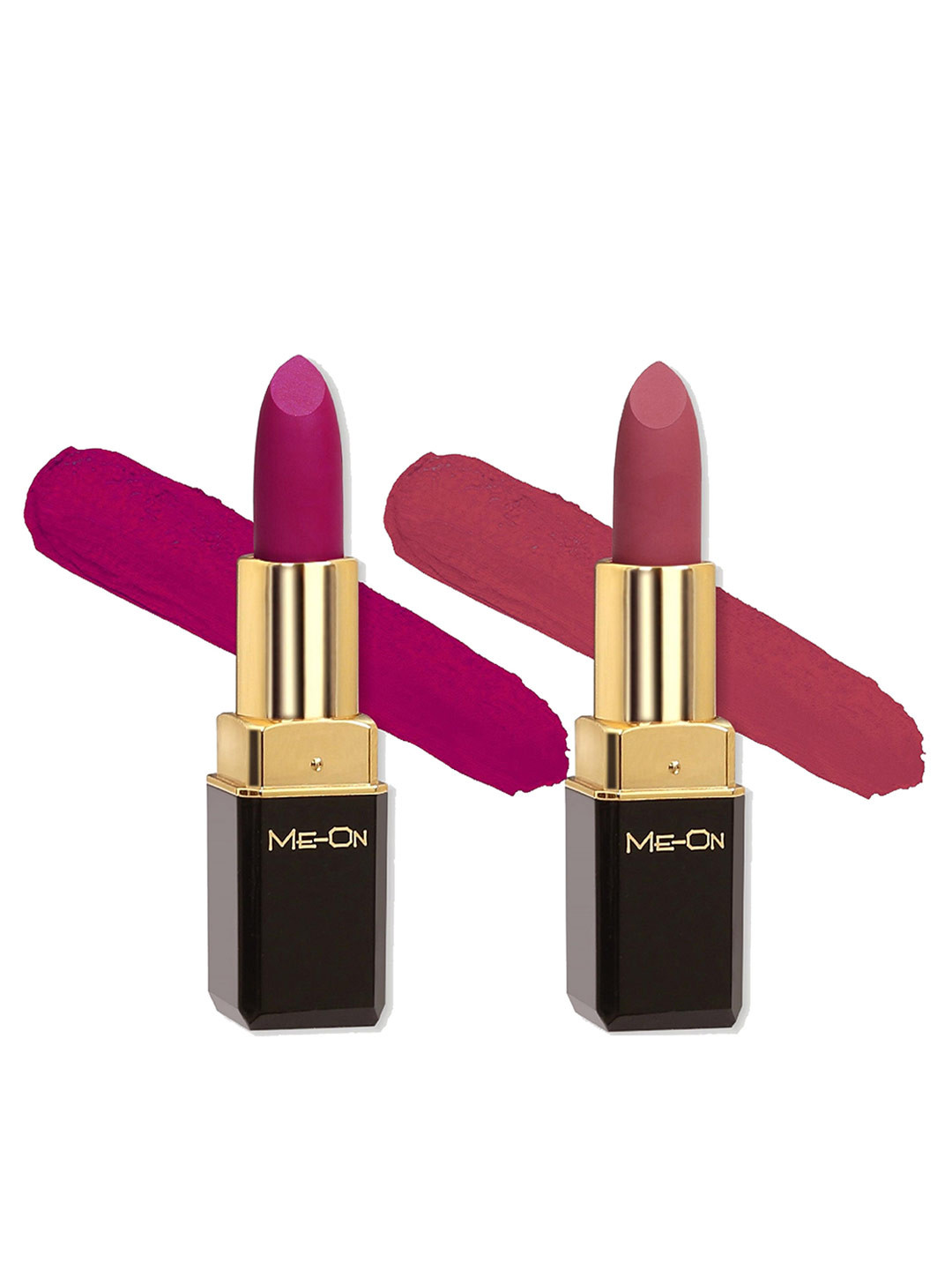 

ME-ON Set Of 2 Color Addict Long Lasting HD Matte Lipsticks - Shades 9 & 12, Magenta