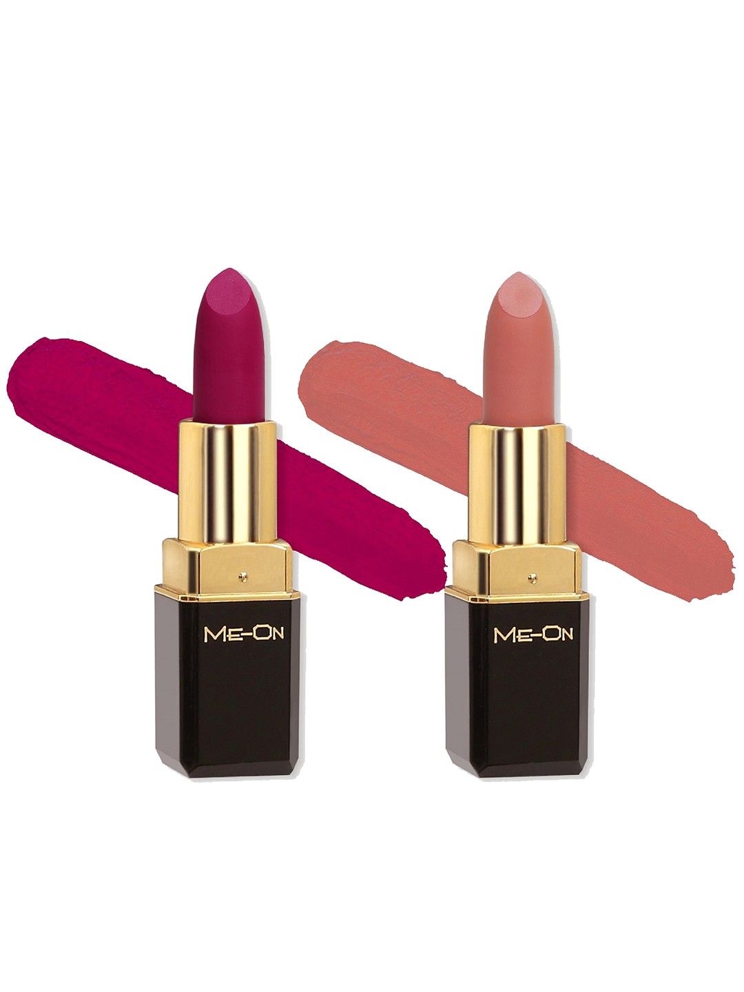 

ME-ON Set Of 2 Color Addict Long Lasting HD Matte Lipstick 4g Each - Shade 10 & 20, Pink
