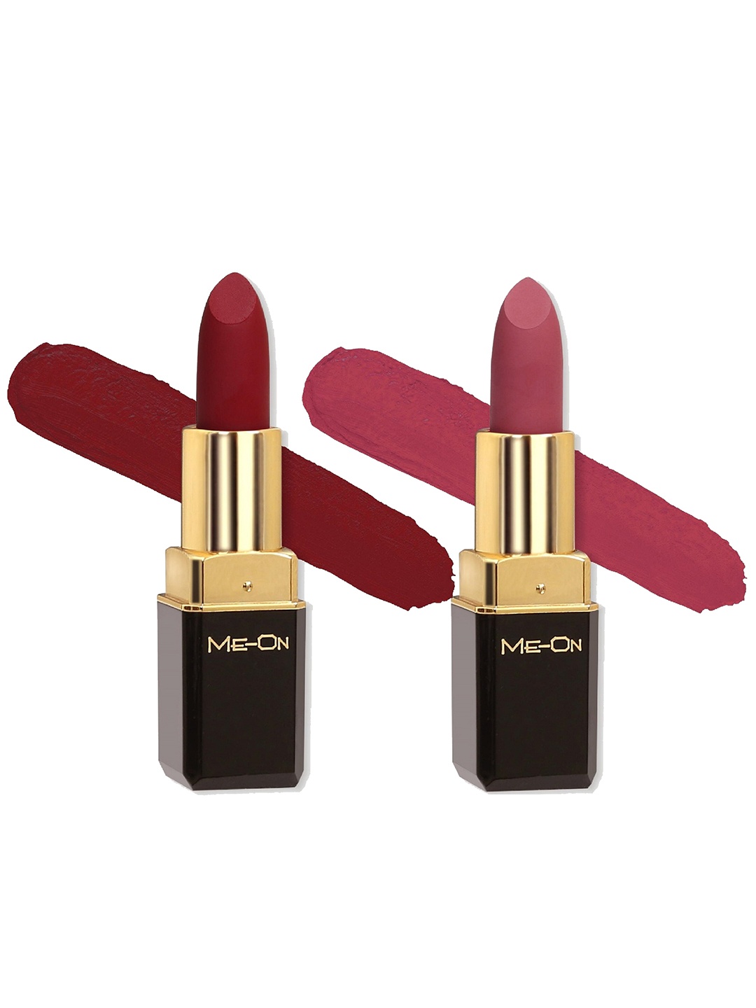 

ME-ON Color Addict Set Of 2 Long Lasting HD Matte Lipstick -Shade 03 & Shade 22, Red