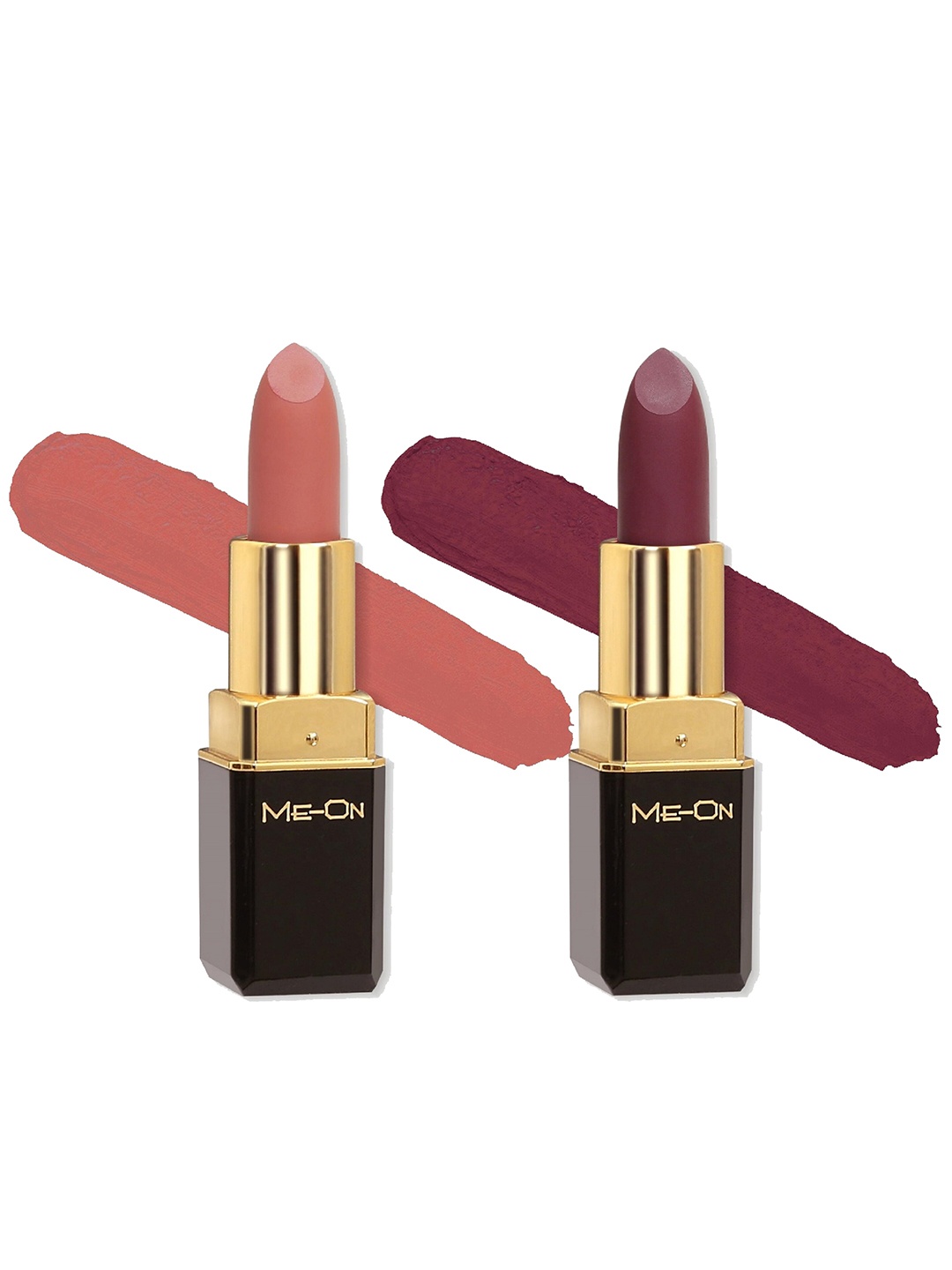 

ME-ON Color Addict Set Of 2 Long Lasting HD Matte Lipsticks - Shade 20 & Shade 24, Purple