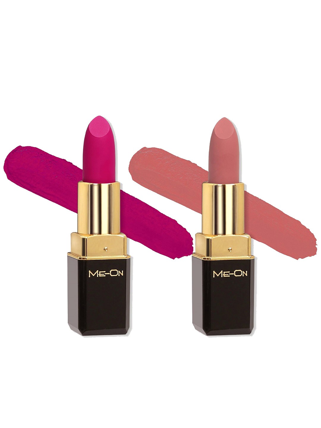 

ME-ON Color Addict Set Of 2 Long Lasting HD Matte Lipsticks - Shade 08 & Shade 17, Fuchsia