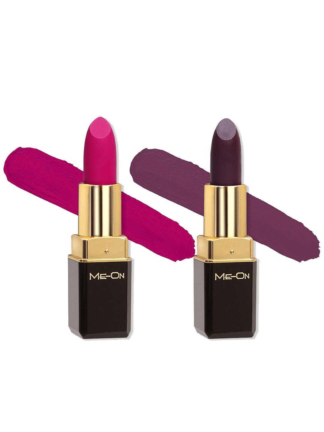 

ME-ON Color Addict Set Of 2 Long Lasting HD Matte Lipsticks - Shade 08 & Shade 11, Fuchsia
