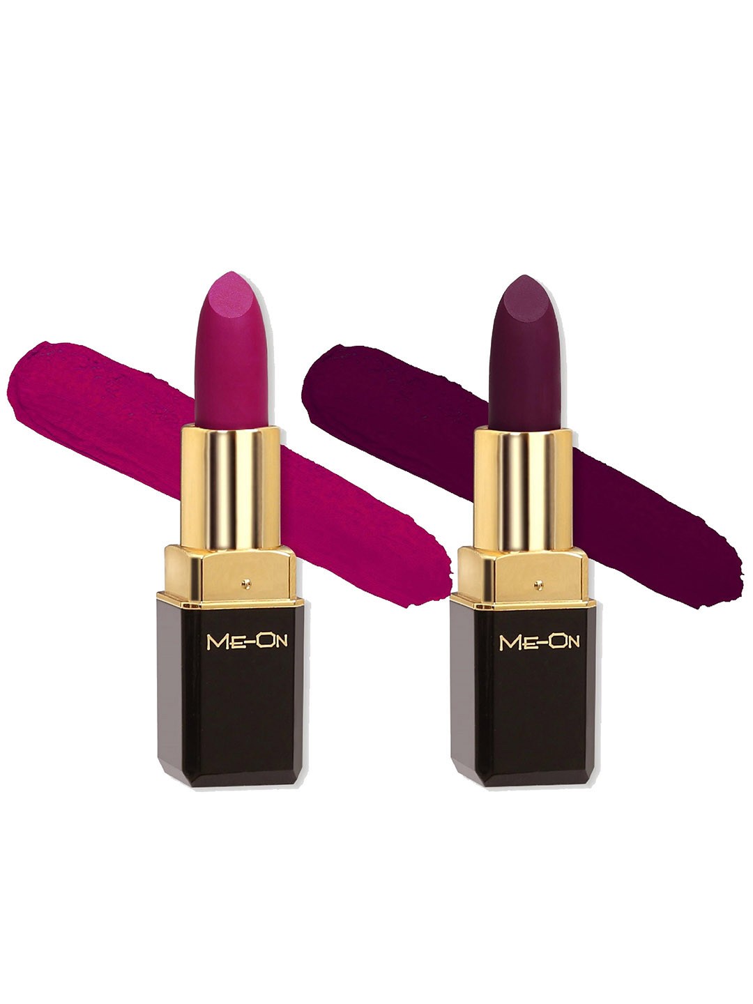 

ME-ON Color Addict Set Of 2 Long Lasting HD Matte Lipsticks - Shade 09 & Shade 14, Magenta