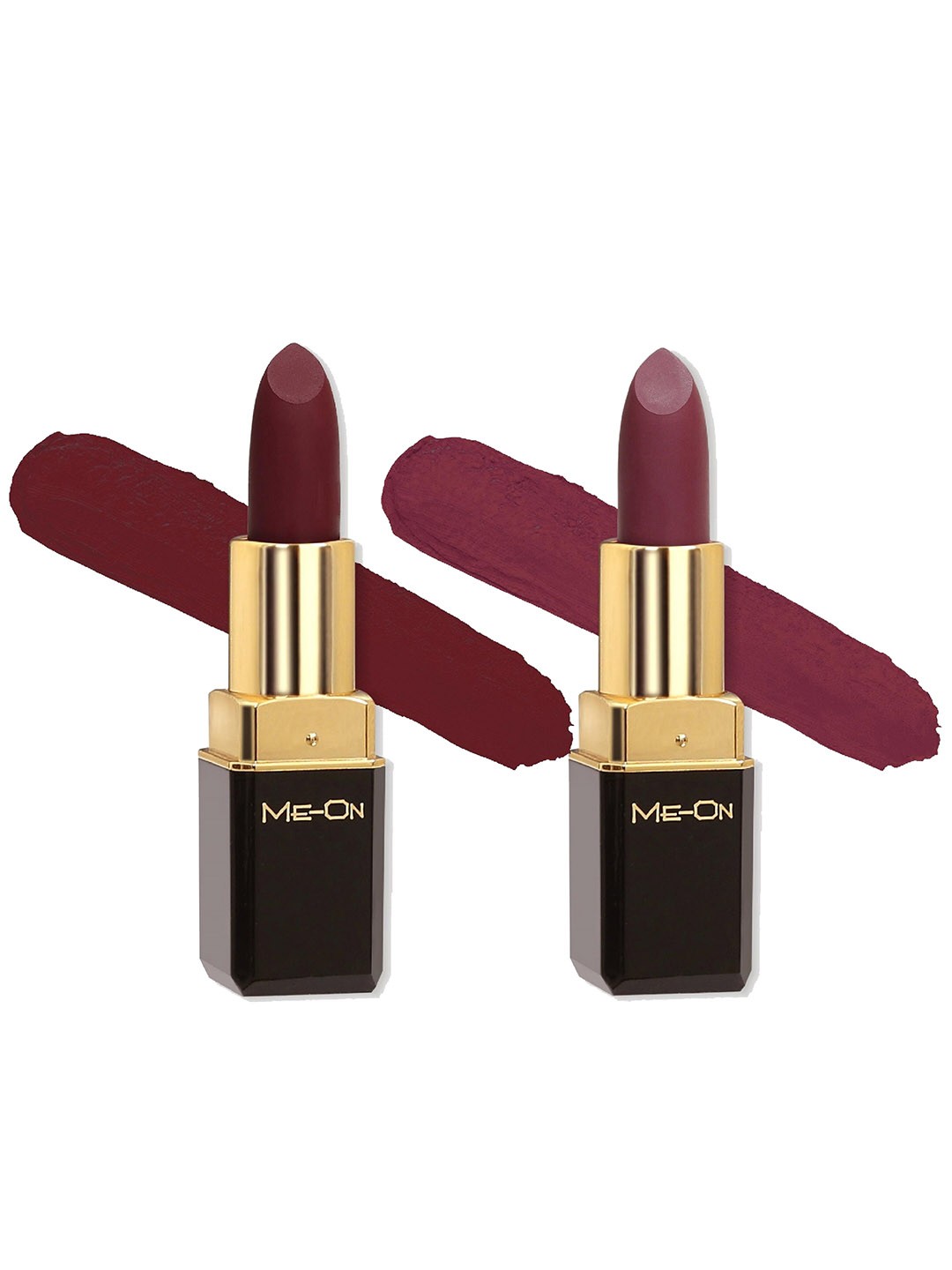 

ME-ON Set of 2 Color Addict Long Lasting HD Matte Lipstick 4 g Each - Shade 13 & Shade 24, Maroon