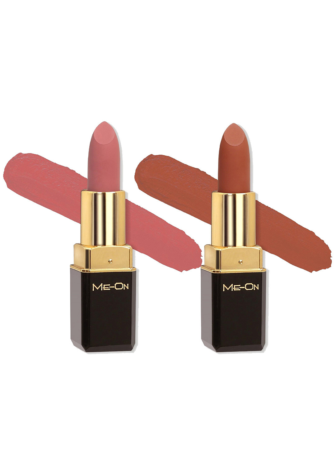 

ME-ON Set Of 2 Color Addict 8HR Long-Lasting HD Matte Lipstick - Shades 17 & 18, Nude