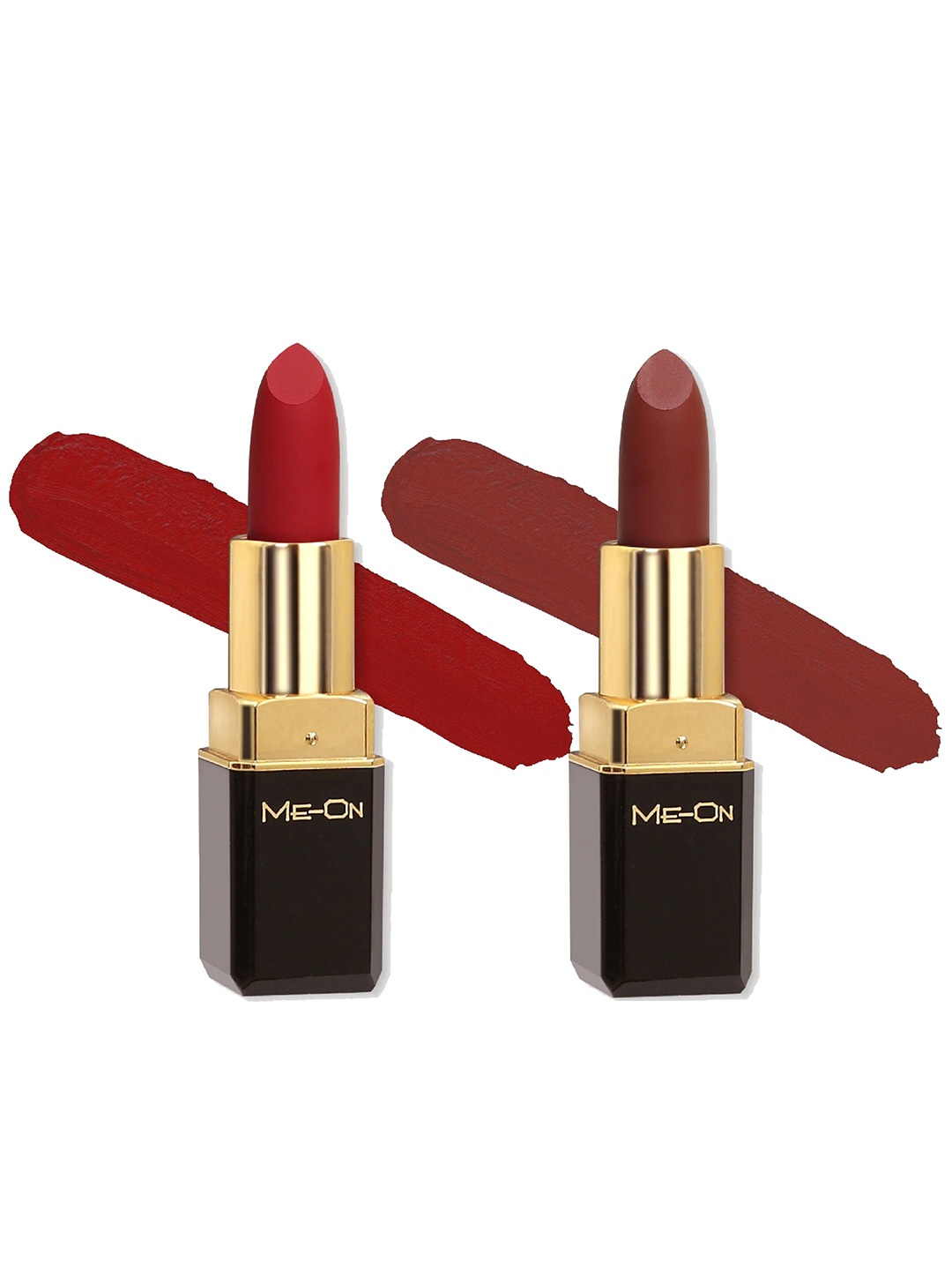 

ME-ON Set Of 2 Color Addict 8HR Long-Lasting HD Matte Lipstick - Shades 05 & 15, Red