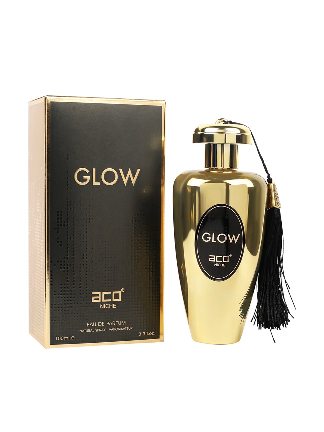 

aco PERFUMES Women Glow Premium Long Lasting Eau De Parfum - 100 ml, Gold