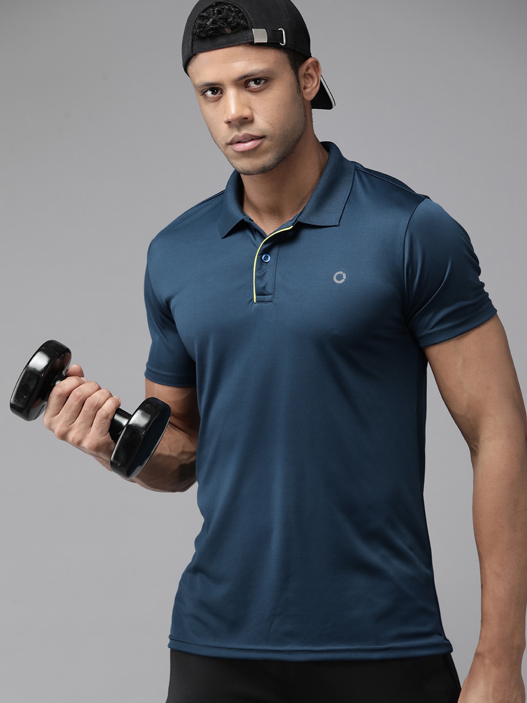 

Prowl Polo Collar Speed-Dry Running T-shirt, Teal