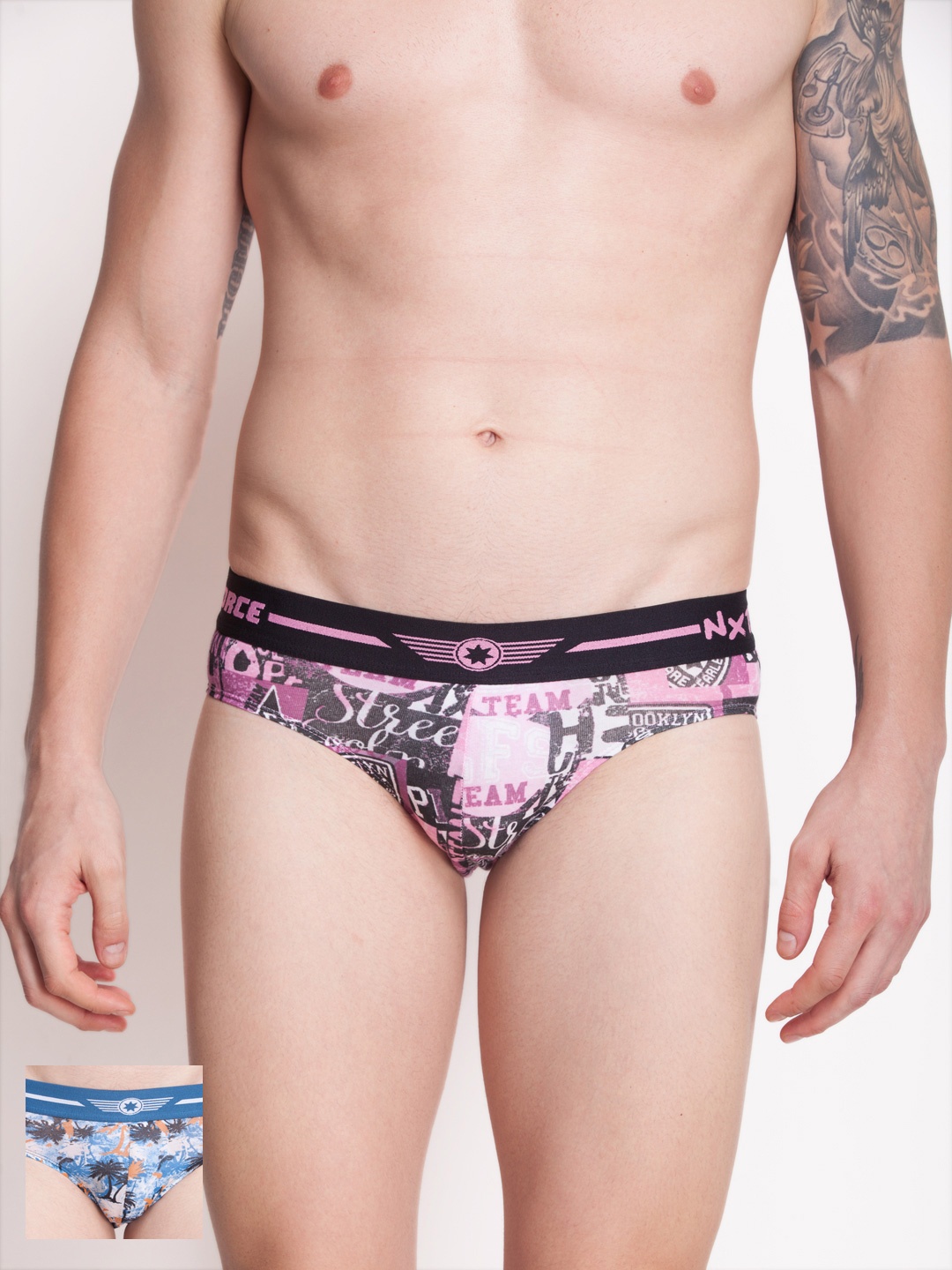 

Force NXT Men Pack of 2 Assorted Briefs, Blue