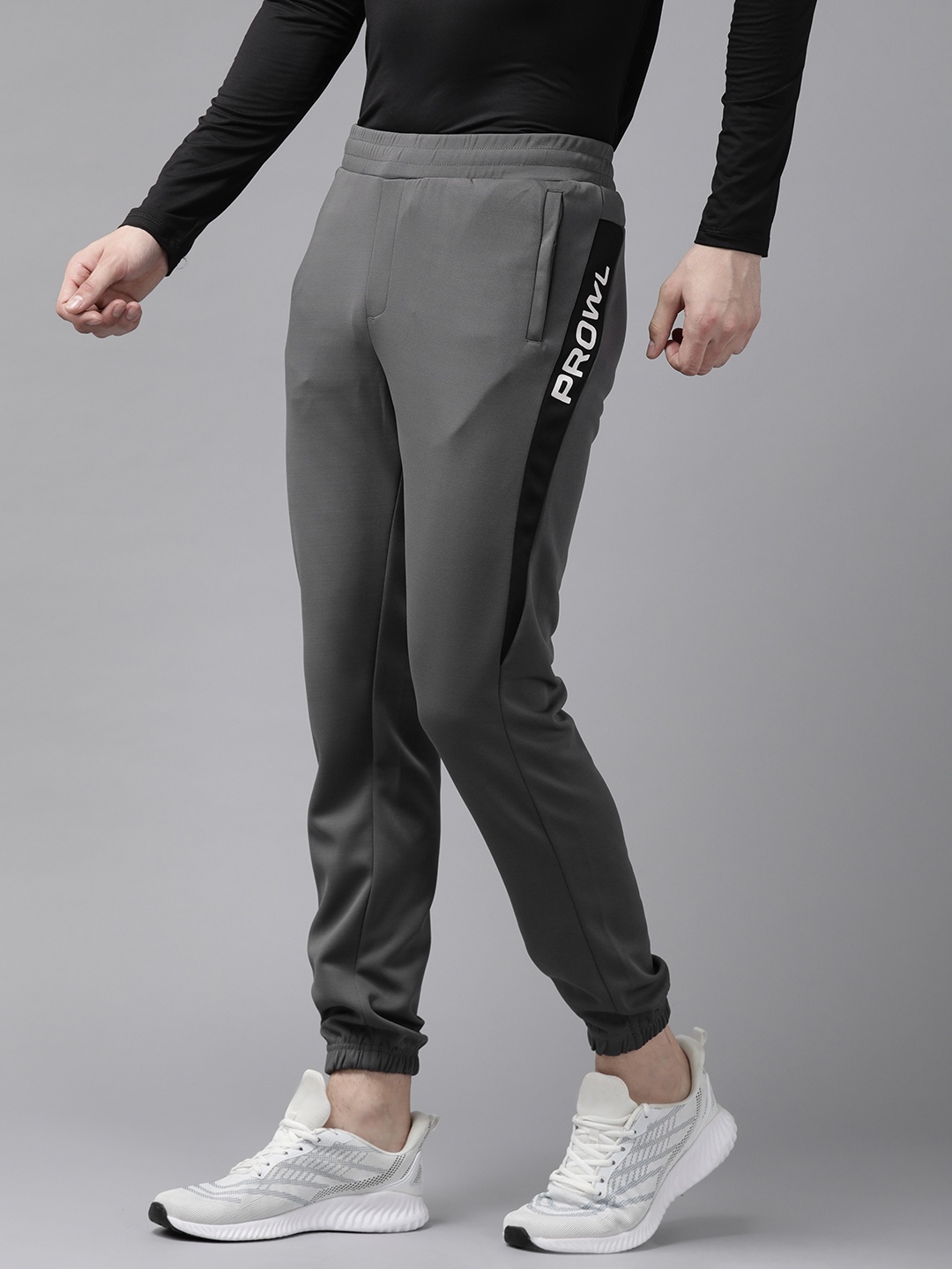 

Prowl Men Solid Running Joggers, Charcoal