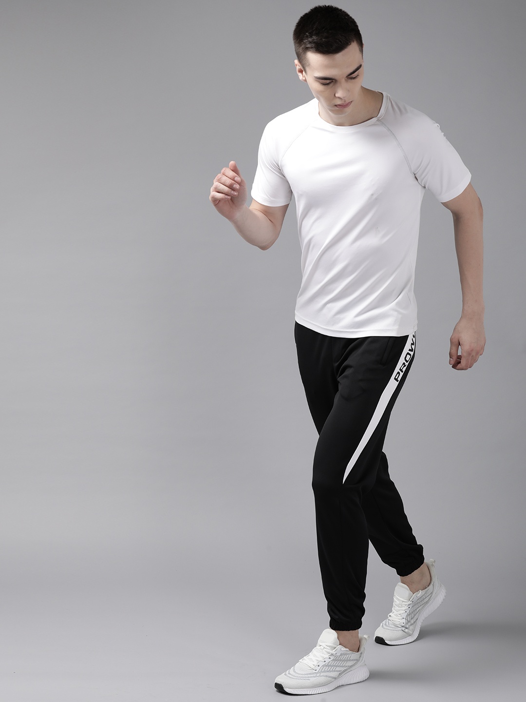 

Prowl Men Solid Running Joggers, Black