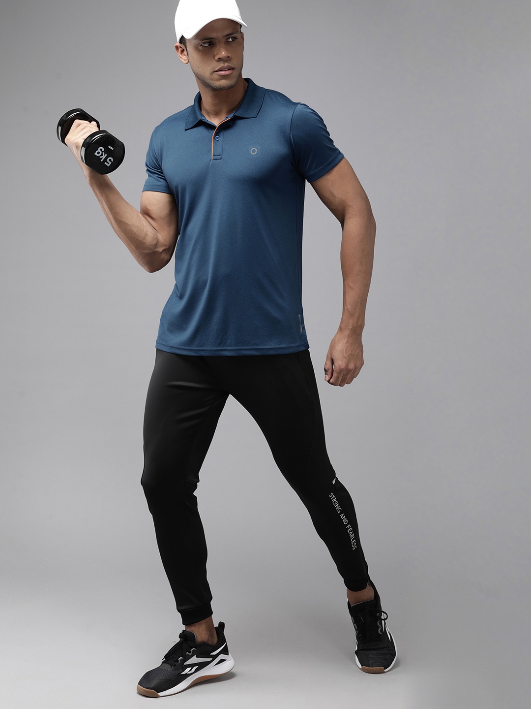 

Prowl Polo Collar Speed-Dry Running T-shirt, Blue