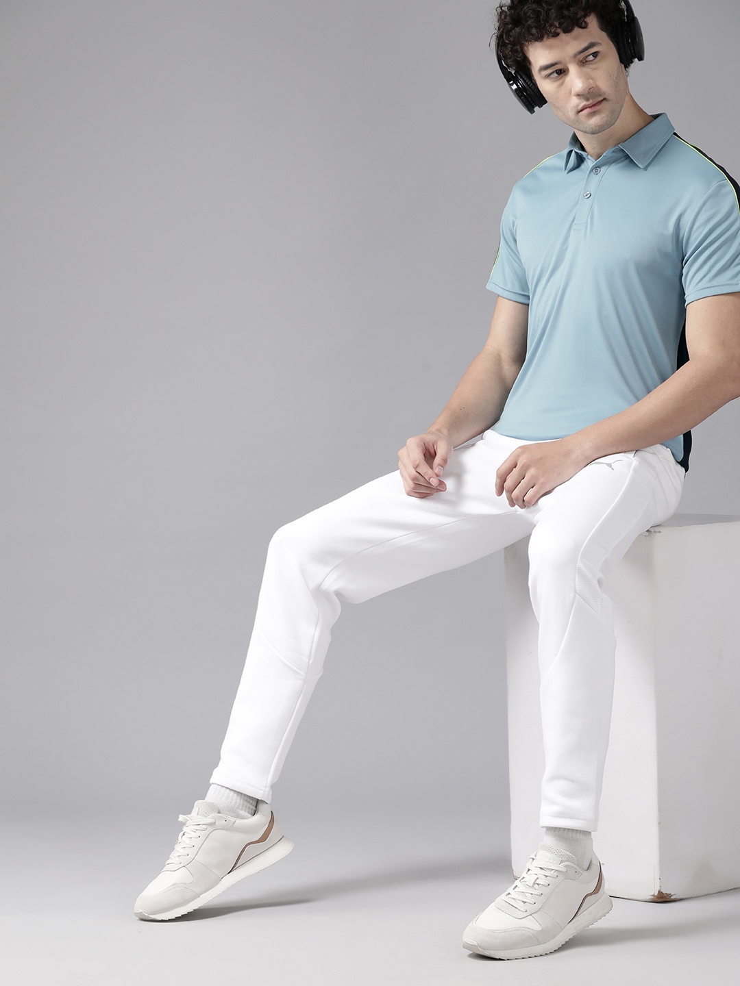 

Prowl Men Reflective Polo Collar T-shirt, Blue