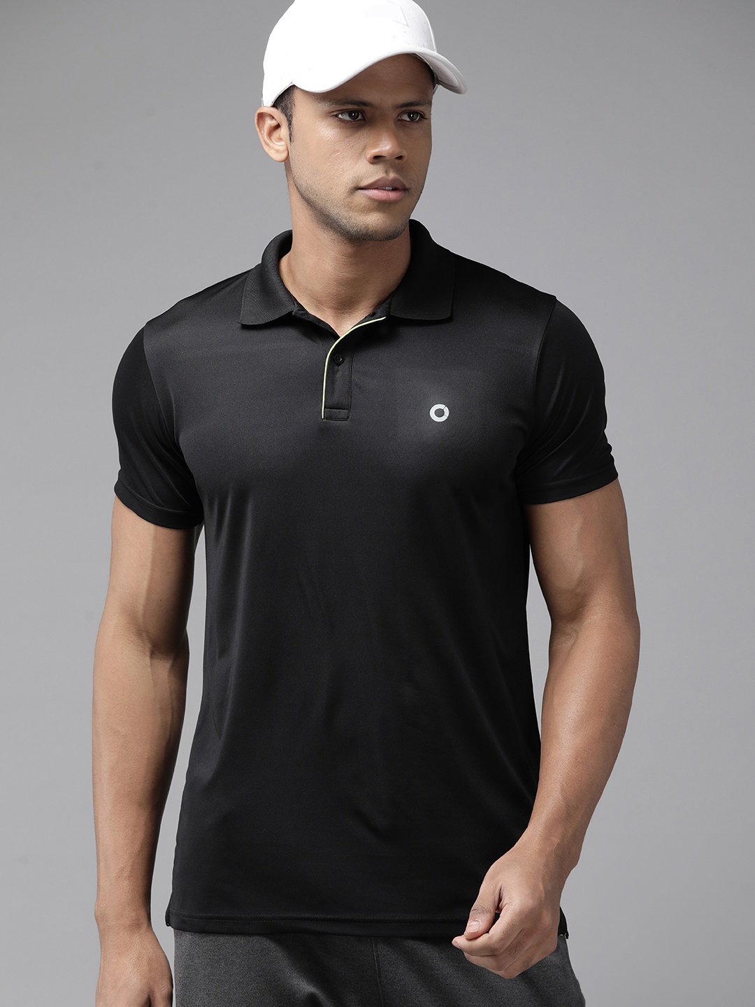 

Prowl Polo Collar Speed-Dry Running T-shirt, Black