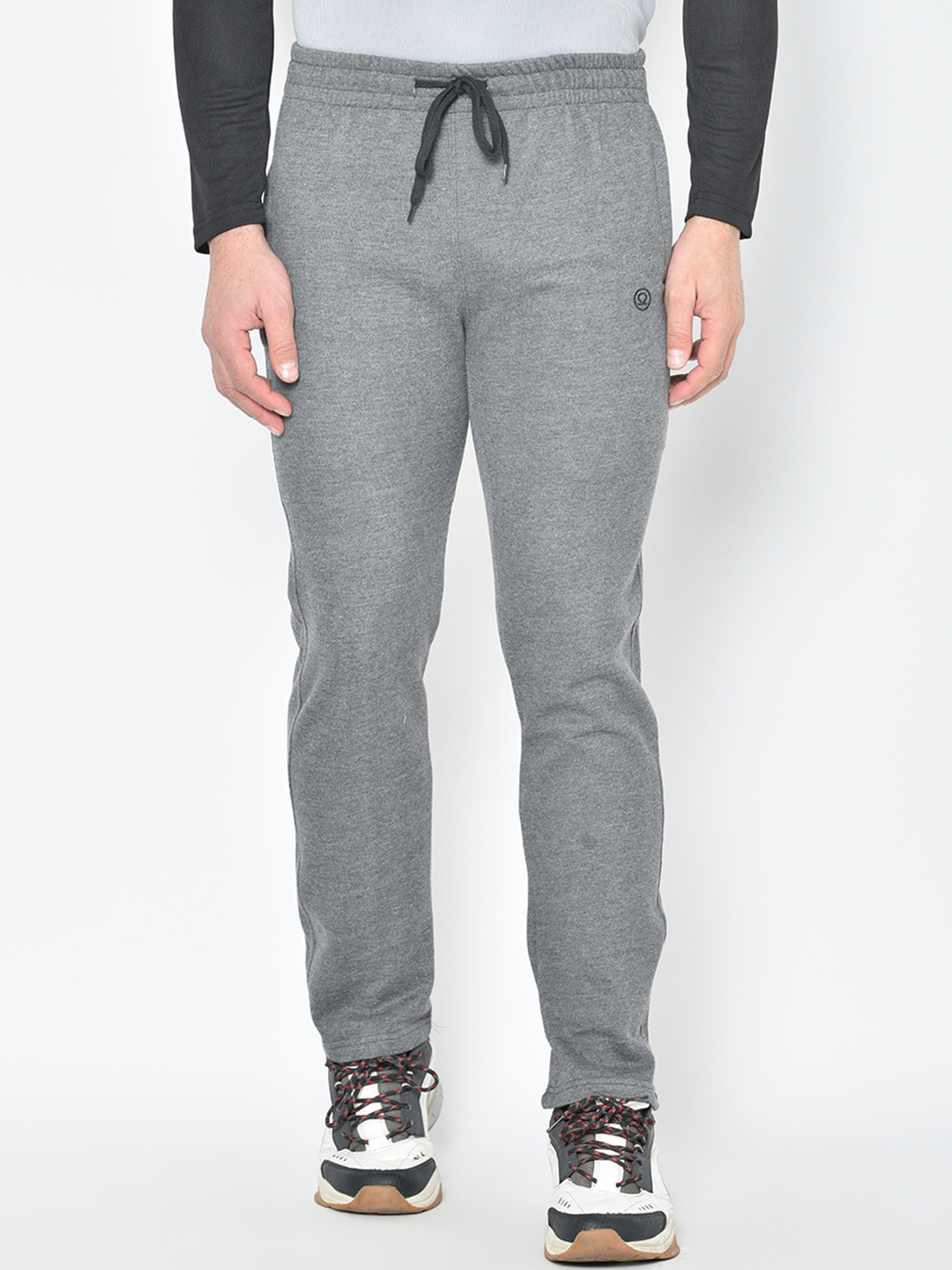 

CHKOKKO Men Fleece Track Pants, Grey