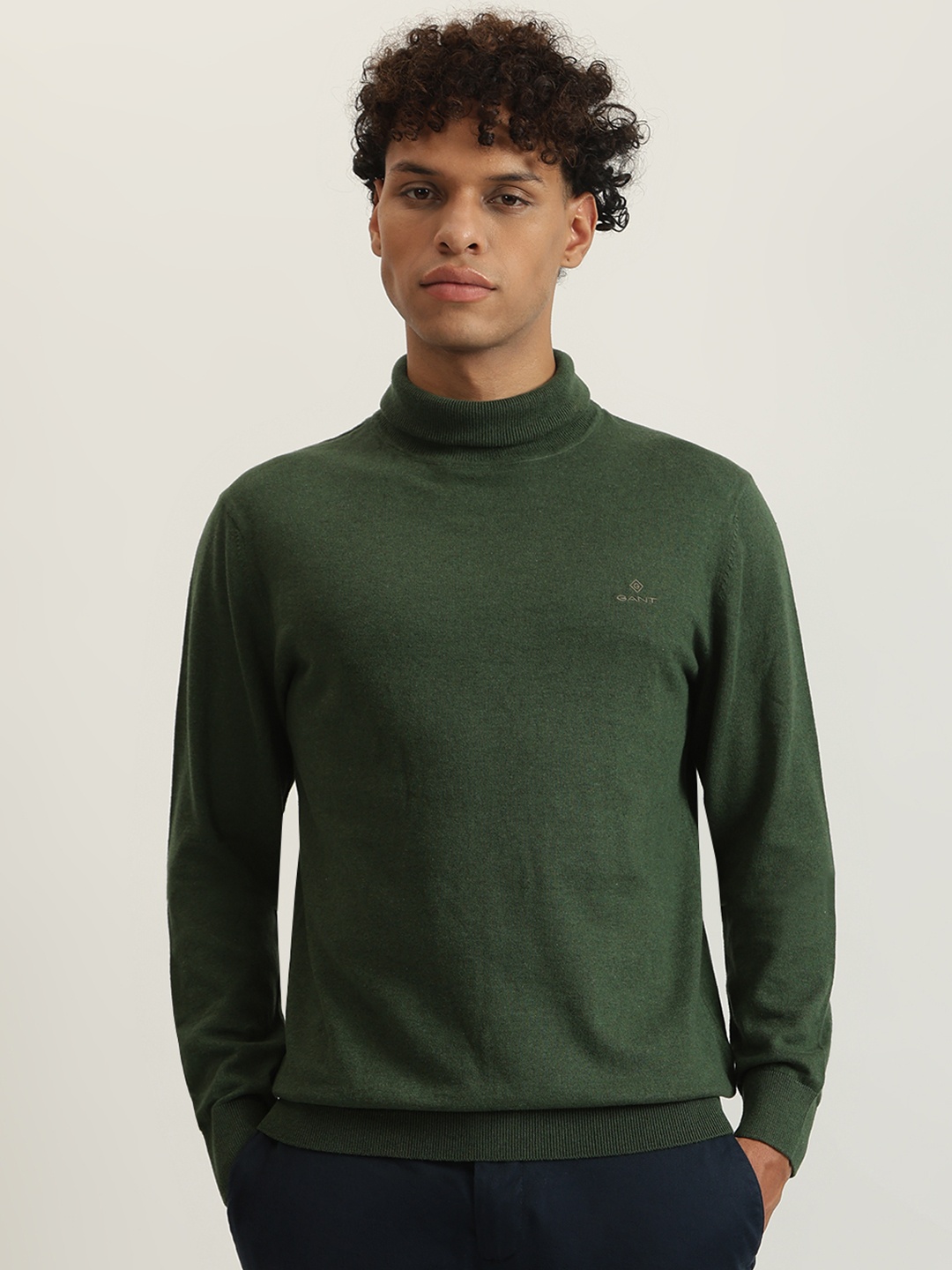 

GANT Men Cotton Pullover, Green