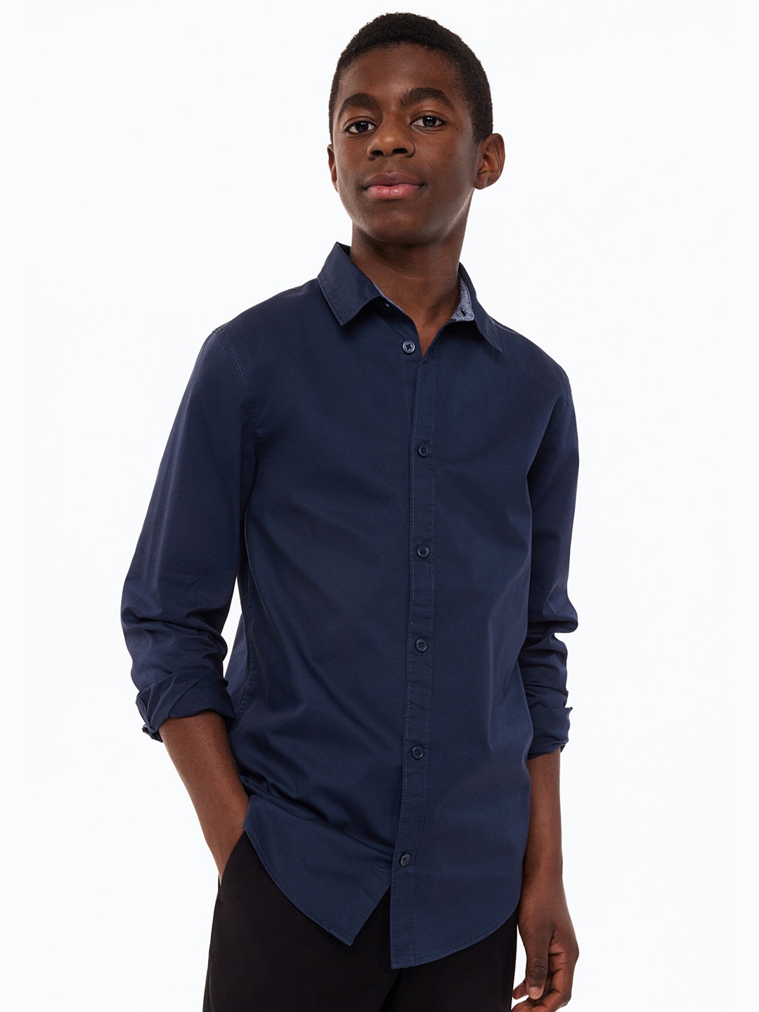 

H&M Boys Cotton Shirt, Blue