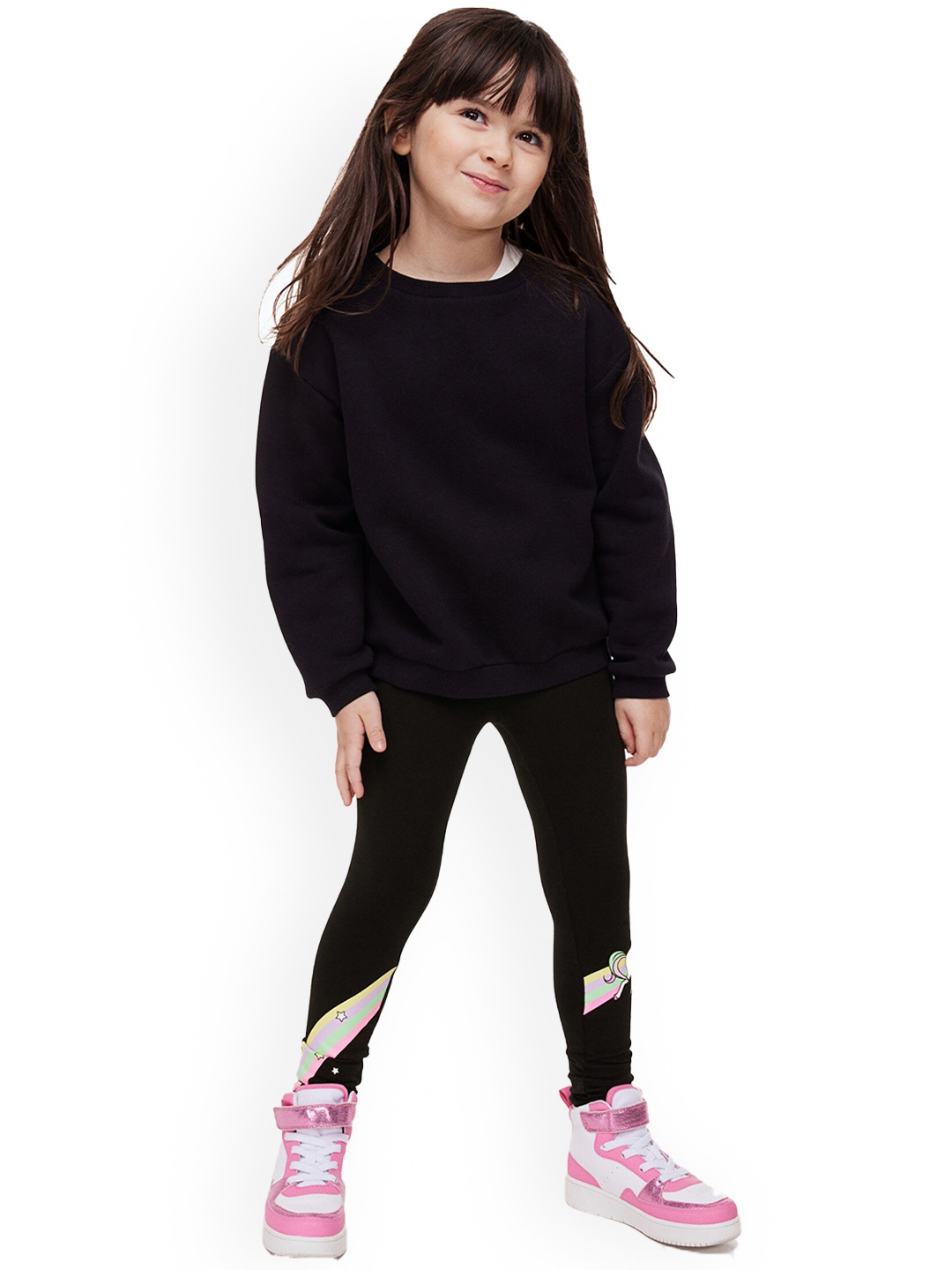 

H&M Girls Leggings, Black
