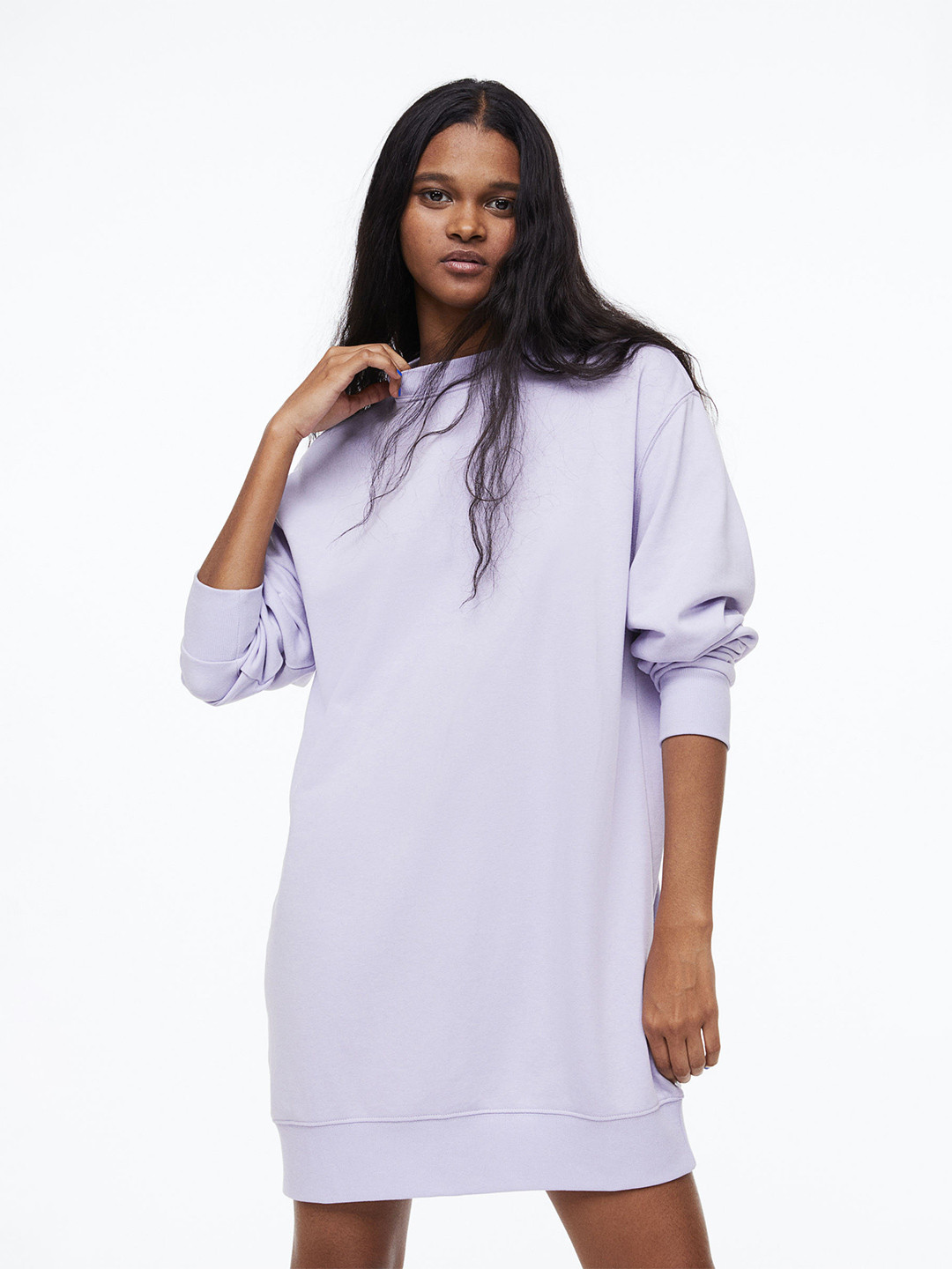 

H&M Sweatshirt Dress, Lavender