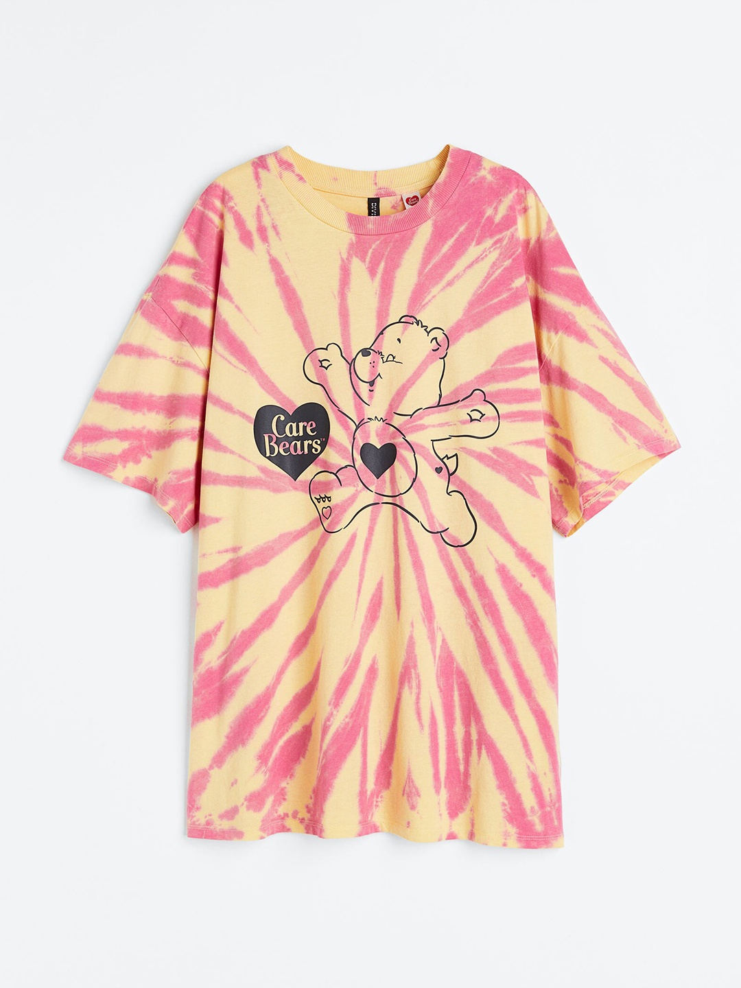 

H&M Women Oversized Printed T-Shirt, Yellow