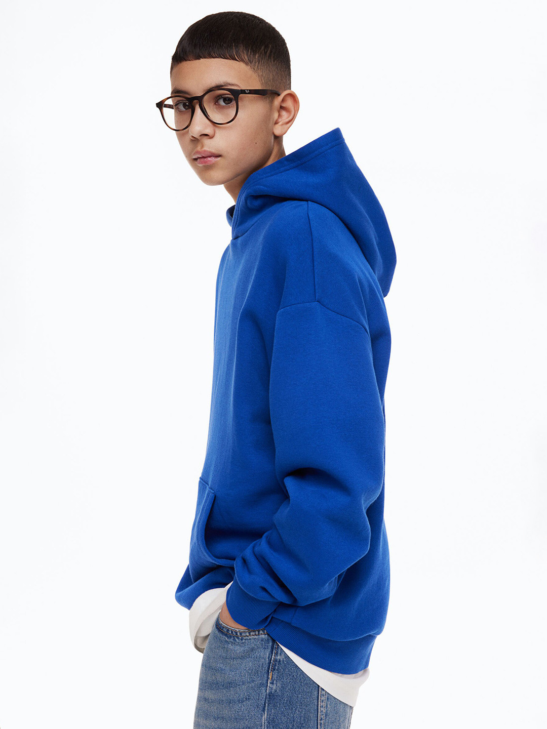 

H&M Boys Oversized Hoodie, Blue