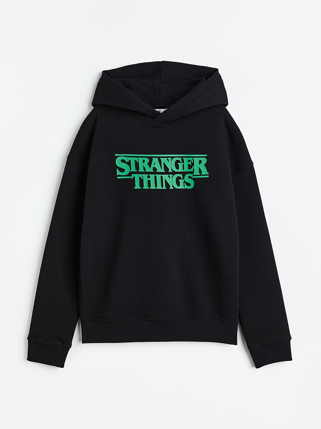 

H&M Boys Oversized Printed Hoodie, Black