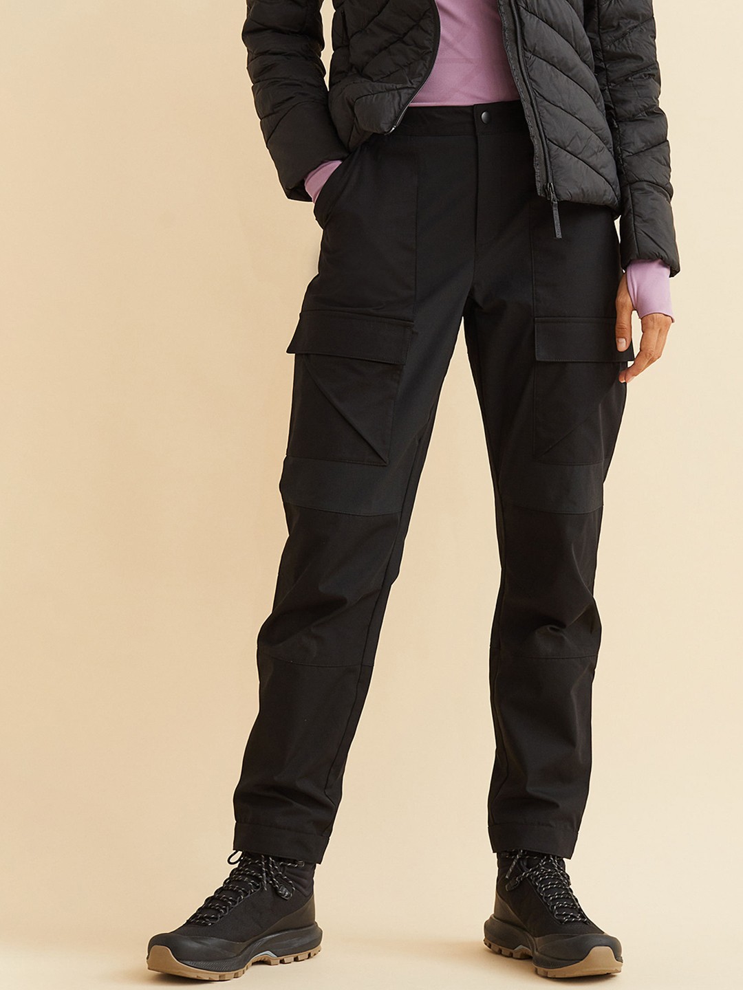 

H&M Women Water-Repellent Outdoor Trousers, Black