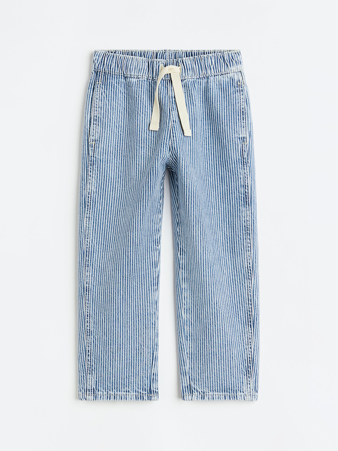 

H&M Boys Pure Cotton Loose Fit Joggers, Blue