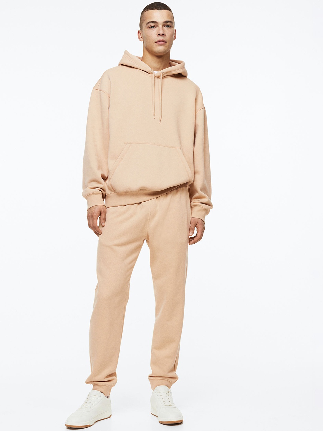 

H&M Men Regular Fit Sweatpants, Beige