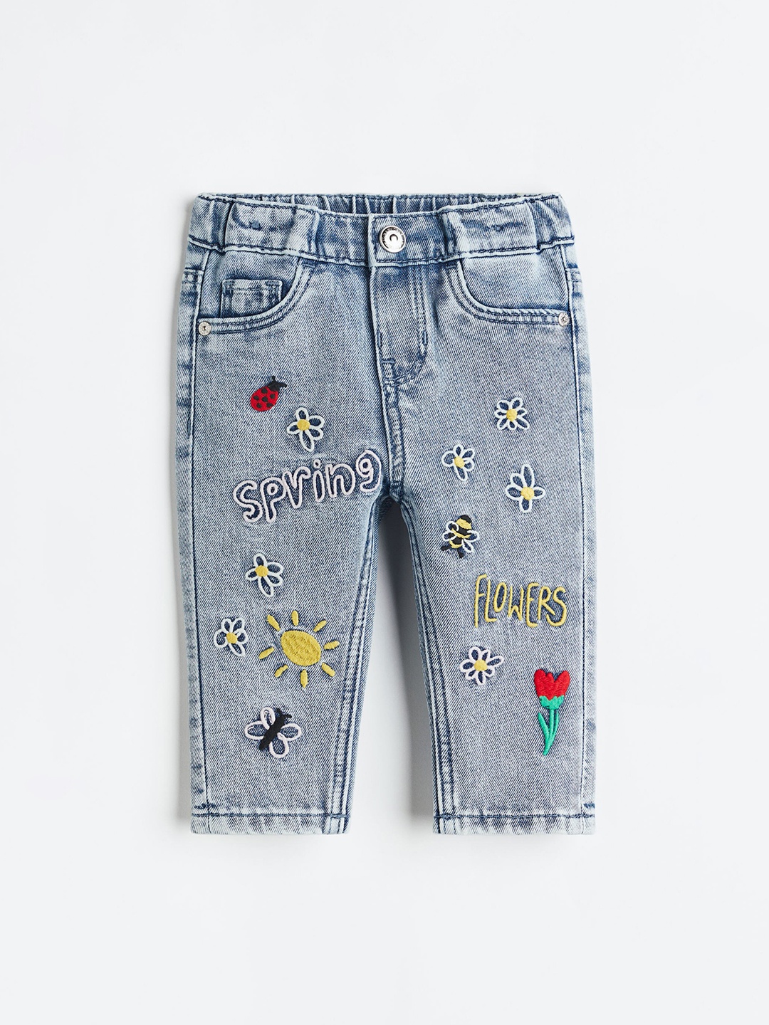 

H&M Girls Straight Fit Jeans, Blue