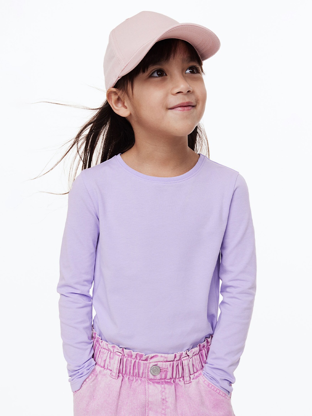 

H&M Girls 3-Pack Long-Sleeved Tops, Pink