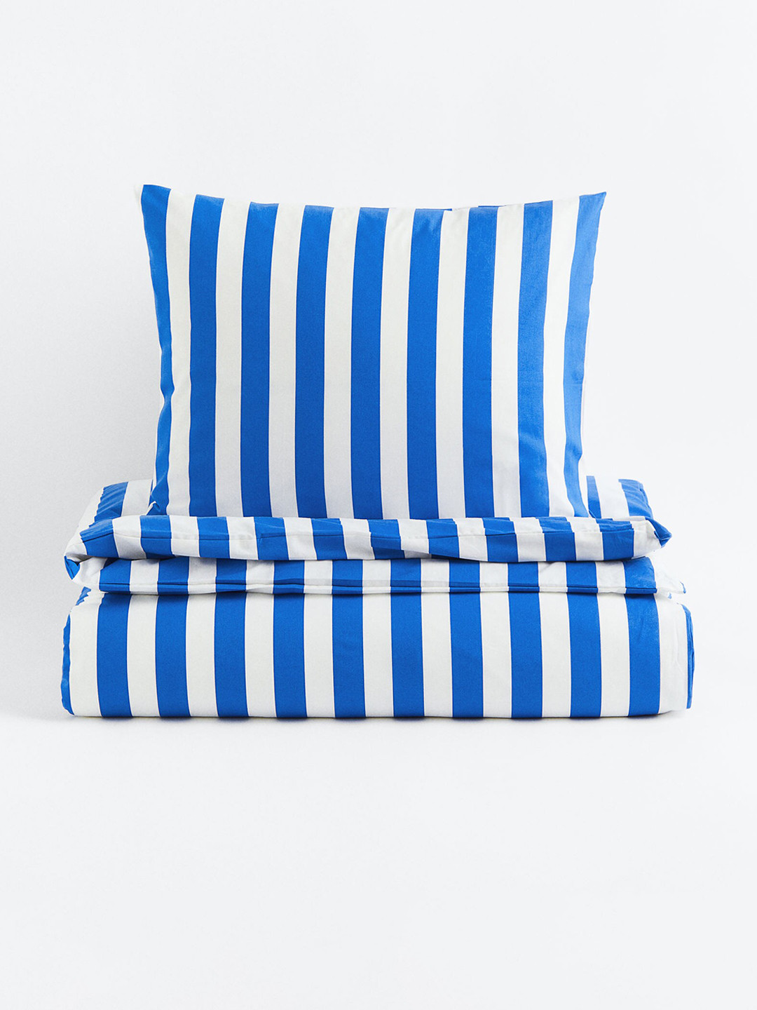 

H&M Blue & White Striped Single Duvet Cover Set