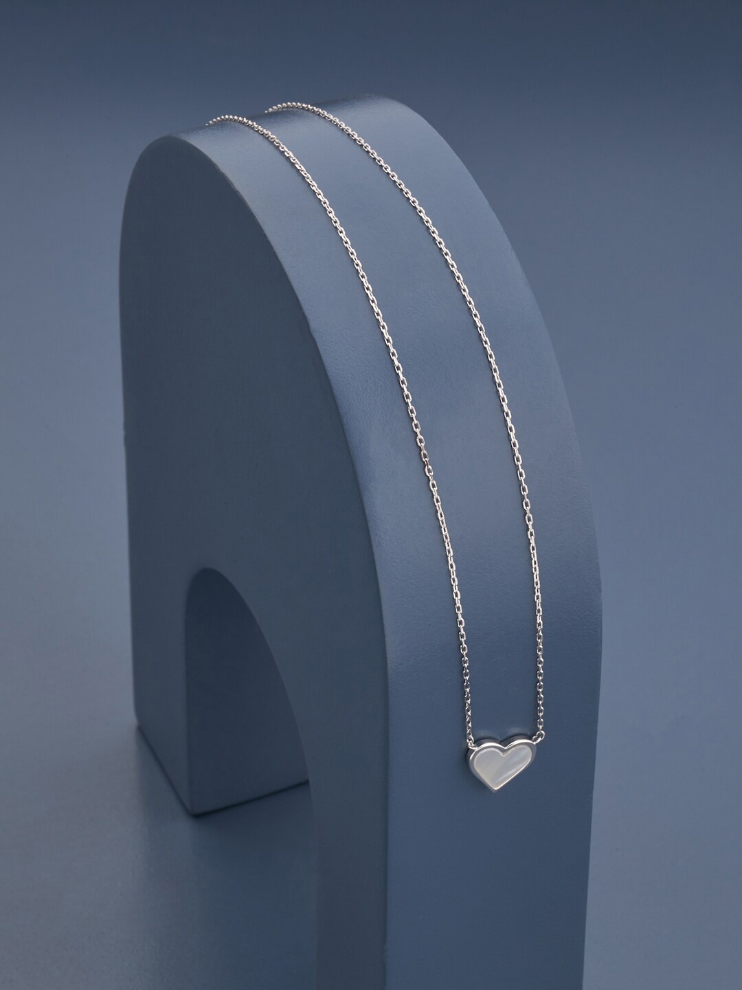 

Kushal's Fashion Jewellery Rhodium-Plated Necklace, Silver