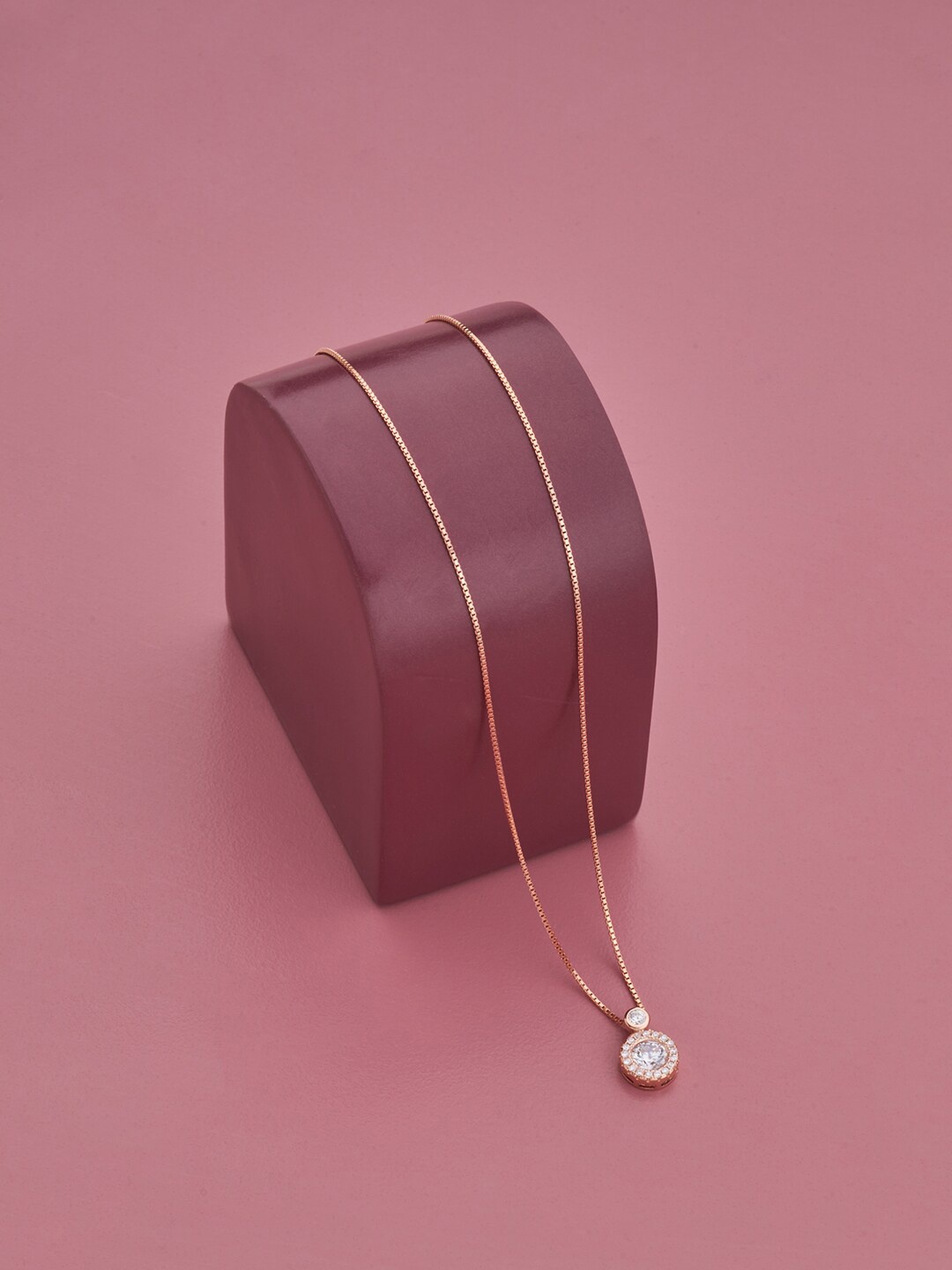 

Kushal's Fashion Jewellery Rose Gold-Plated Necklace