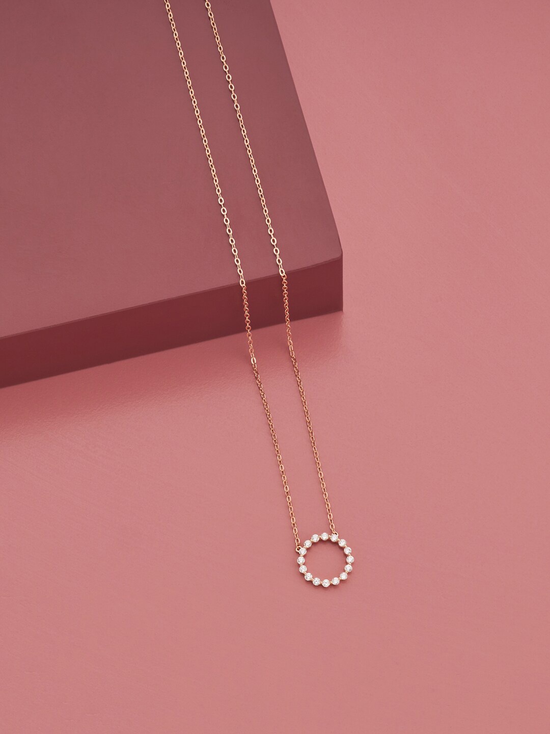 

Kushal's Fashion Jewellery Rose Gold-Plated Necklace