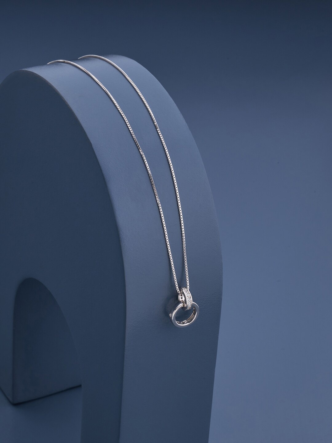 

Kushal's Fashion Jewellery Silver Rhodium-Plated Necklace