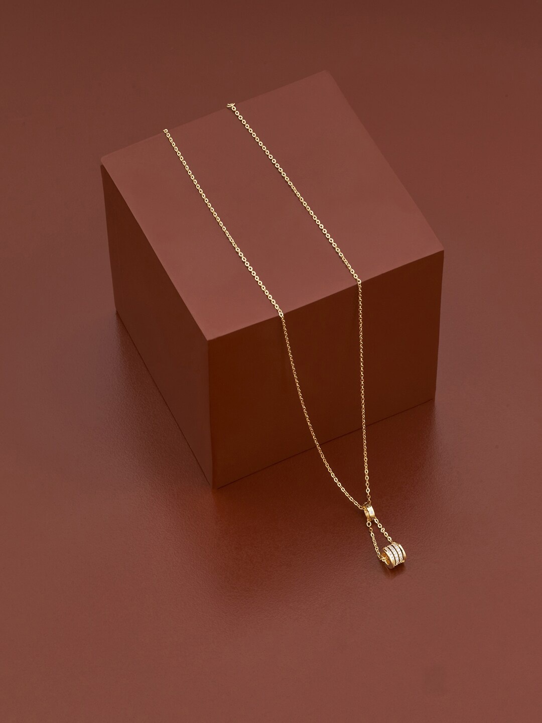 

Kushal's Fashion Jewellery 92.5 Silver Gold-Plated Chain