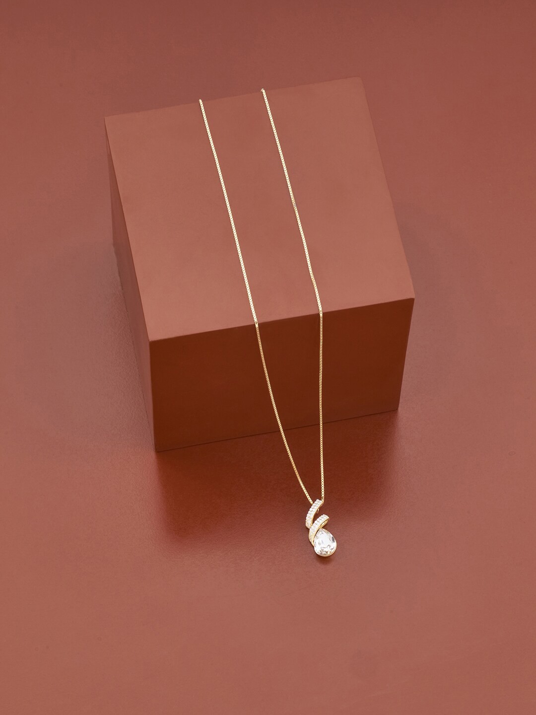 

Kushal's Fashion Jewellery 92.5 Silver Gold-Plated Chain