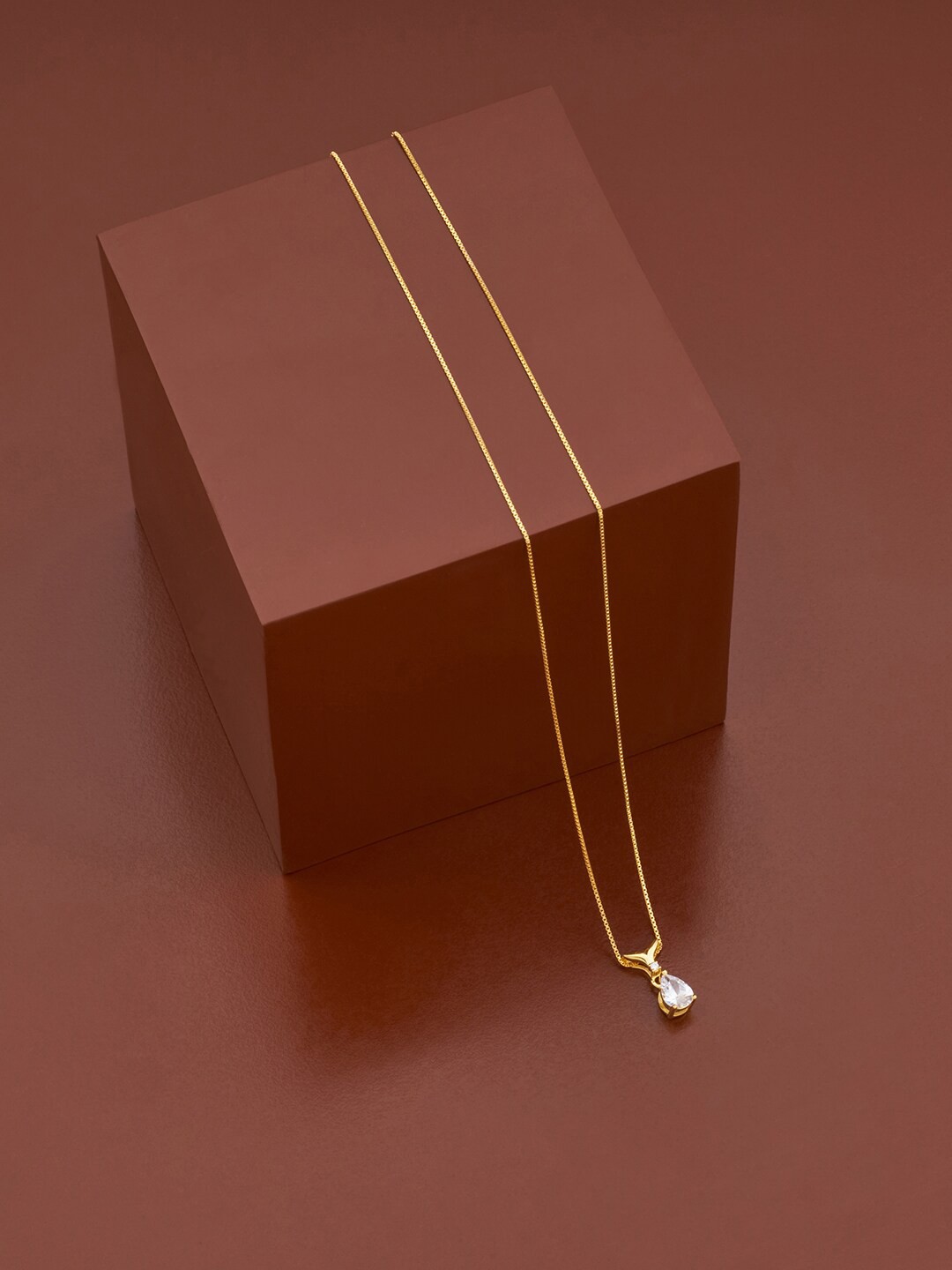 

Kushal's Fashion Jewellery 92.5 Silver Gold-Plated Chain